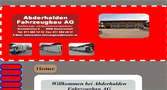 Desktop Screenshot of abderhalden-fahrzeugbau.ch
