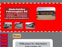 Tablet Screenshot of abderhalden-fahrzeugbau.ch